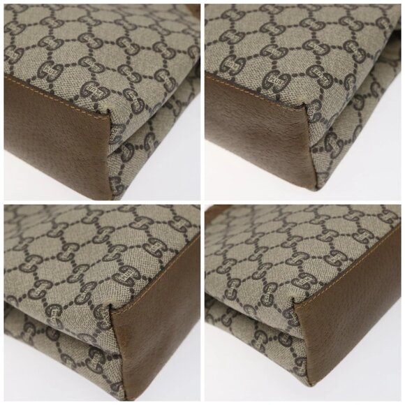 GUCCI GG Plus Supreme Shoulder Bag PVC Beige Gold Auth - Picture 16 of 16